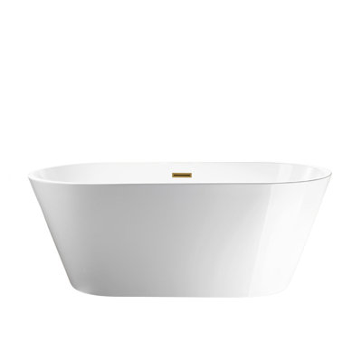 54'' x 29'' Freestanding Soaking Acrylic Bathtub