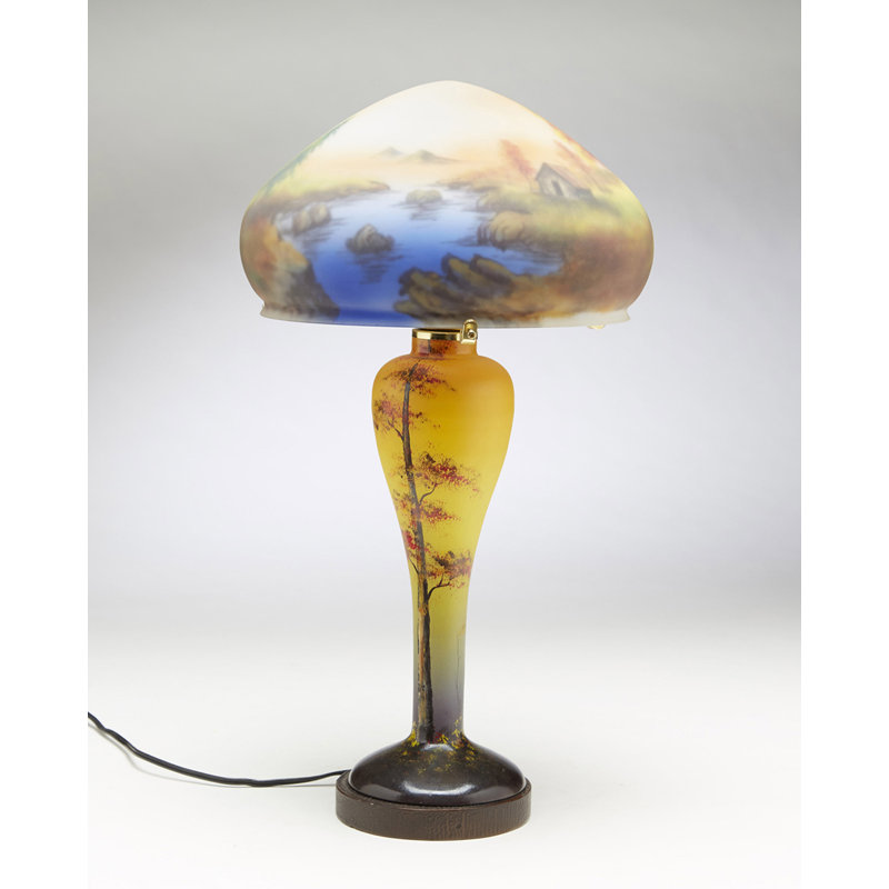 Reverse Painted 19" Table Lamp