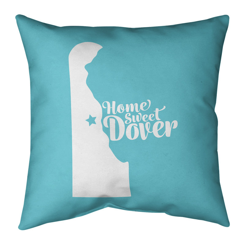 Coussin connecticut, Dover, 26 po x 26 po, Bleu sarcelle