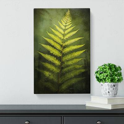 Fern Leaf Romanticism - Wrapped Canvas