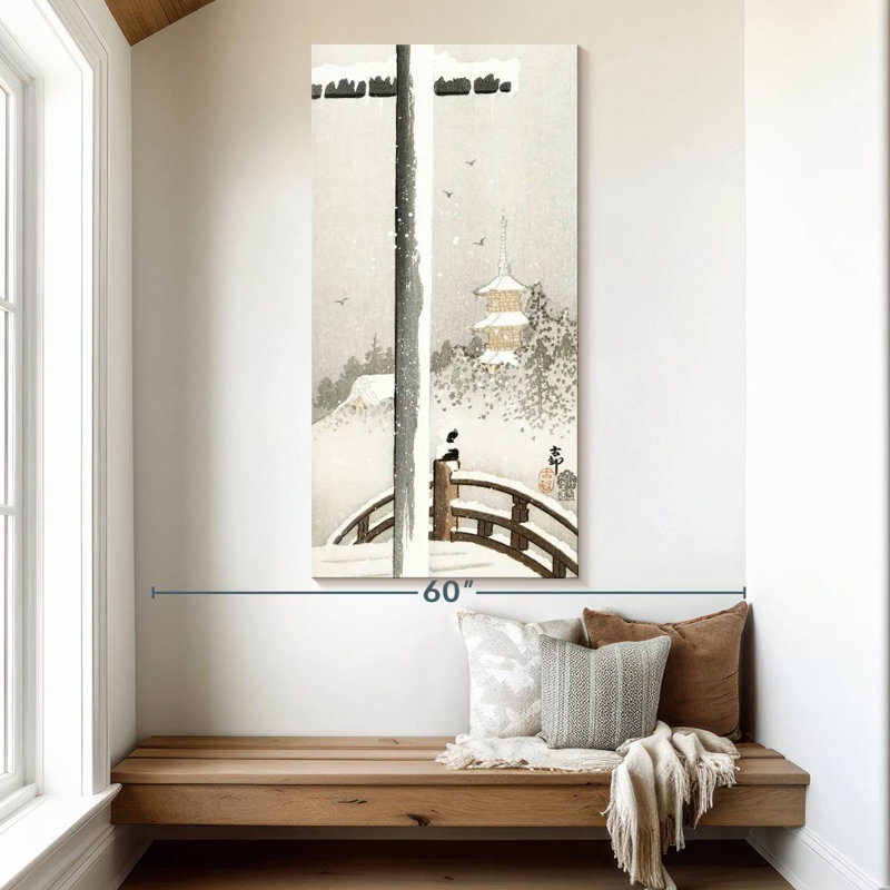 Torii In The Snow, 54" H x 27" W