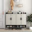 Armoire à chaussures moderne avec 4 portes, grande armoire de rangement pour chaussures moderne