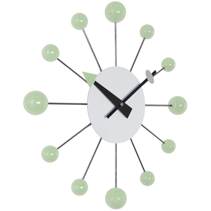 Horloge murale 15 pouces Adalynne, Vert menthe