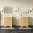 Modern Fluted Bathroom Vanity with Basin – Freestanding Cabinet, 2 Soft-Close Drawers, 1 Rotating-Down Drawer, Easy Assembly & Cleaning, Single Basin, 24 Inch-126497696
