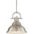 Abbie-J 1-Light Indoor Brushed Nickel Downrod Mini Pendant with 12"W Bell-Shaped Bowl-726038598-726038600