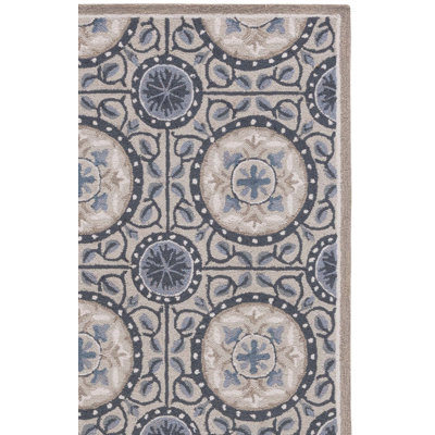 Tapis à motif floral crocheté à la main Childers