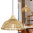 16'' 2-Light Hand-Woven Rattan Pendant Light