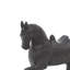Sculpture cheval polystone brun