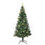 Artificial Pre-lit Christmas Tree Green PVC and Metal-1618156721
