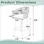 Tabourets de bar 4 pièces pour l'extérieur avec accoudoirs, chaises de patio avec structure en acier et rotin PE tissé-124491017