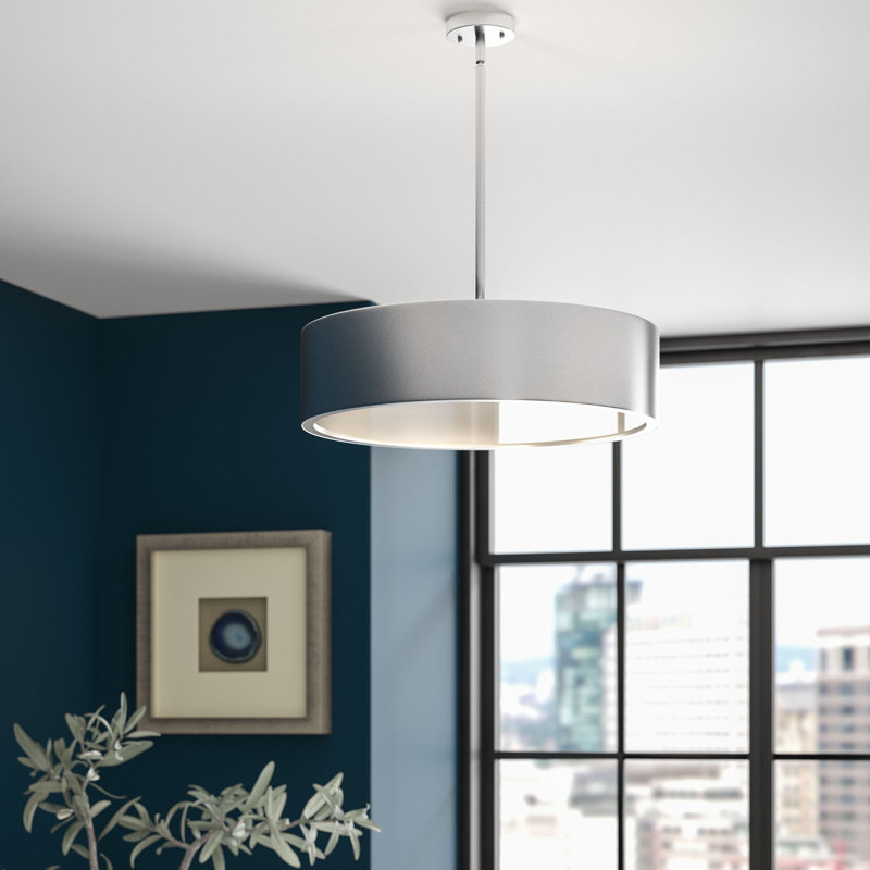 Luminaire suspendu cylindrique à 3 lumières Vinay