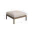 Ensemble de causeuse d'extérieur en bois de teck 2 pièces Eleni-1518326193-1518326189
