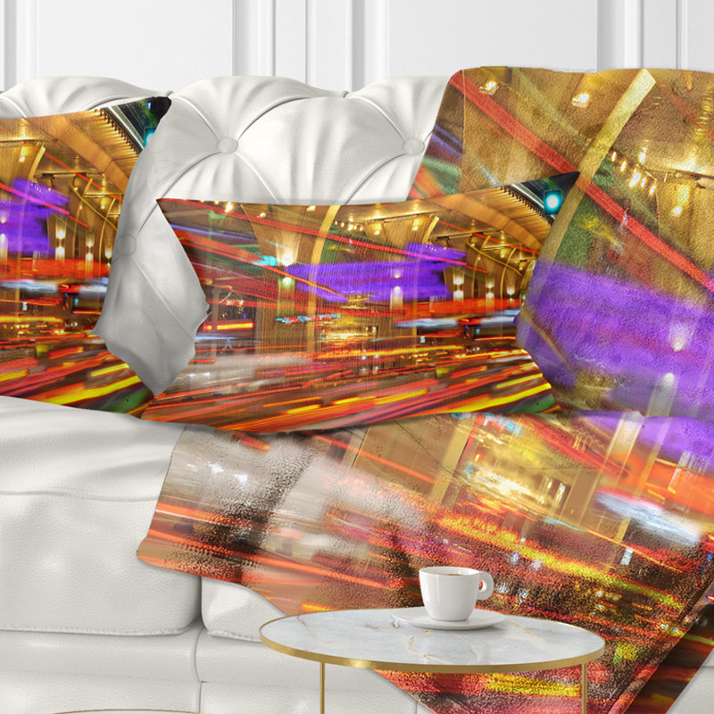 Coussins de circulation colorés dans un coussin urbain, Rectangulaire, 12 po x 20 po
