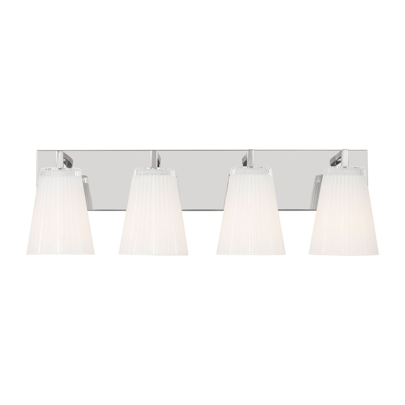 Upson Extra Large Vanity from Generation Lighting , 7.75" H x 24.25" W x 6.25" D, Chrome, 4 Lights