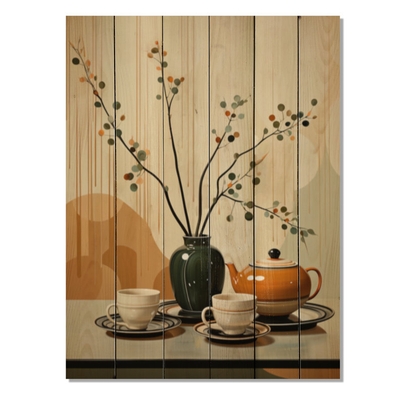 " Coffee Tea Cafe Points I ", 32" H x 24" W x 0.78" D