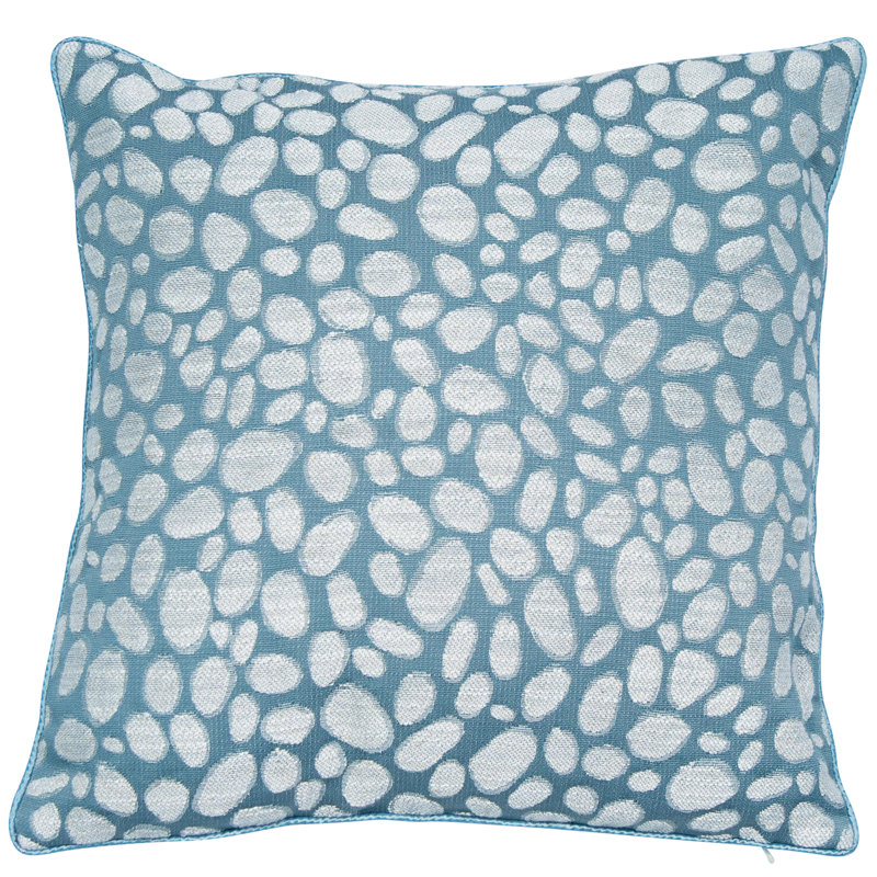 Holton Abstract Square Cushion, Grey, 43cm H x 43cm W x 16cm D
