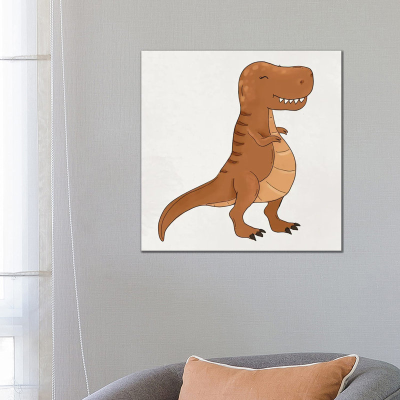 T-Rex by Katie Bryant - Wrapped Canvas Print, 66.04 cm H x 66.04 cm W x 3.175 cm D