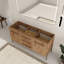 Base de meuble-lavabo double 60 po Eldrin, armoire de base sans lavabo