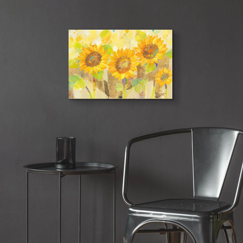 «Turn To The Sun» par Albena Hristova, art mural en verre acrylique, H 16 po x l 24 po x P 0,2 po