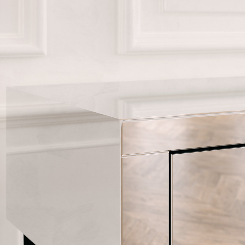 Coiffeuse de maquillage avec tabouret de coin 2 tiroirs Amaris, Noir