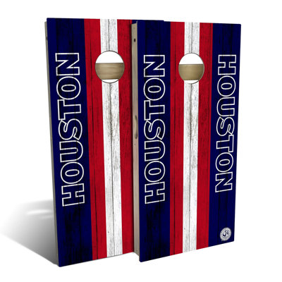 Houston Football Cornhole Board Set | Includes (2) Boards, (8) Bags & Optional Accessories