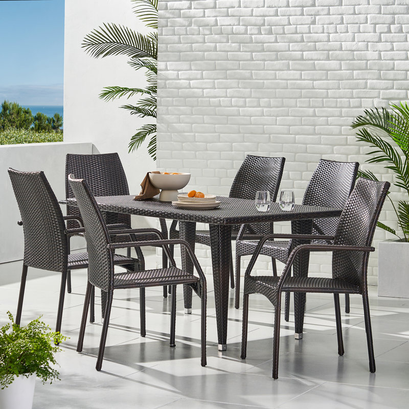 Ensemble repas d'extérieur 7 pièces Winn