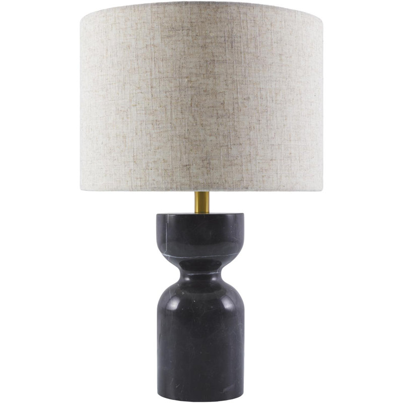 Lampe de table Shanniya, Noir, noir, noir, noir