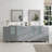  Modern 96" Double Bathroom Vanity Set with Mirror-27042793
