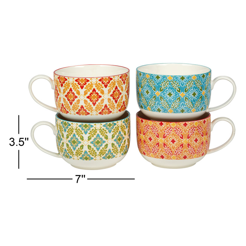 Ensemble de 4 tasses géantes 4 pièces