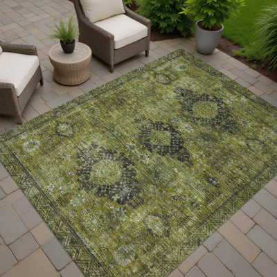 Machine Washable Indoor/Outdoor Chantille ACN2808 Global Rug
