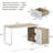 Latwon L-Shaped Steel Writing Desk-1431048901