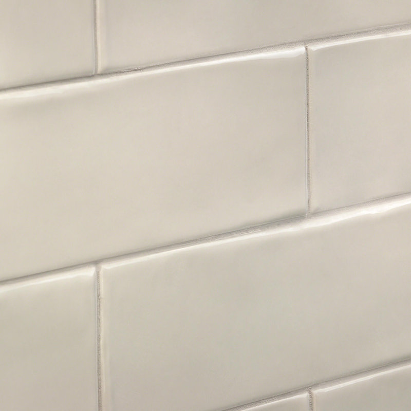 Manchester 3x12 Glossy Ceramic Subway Tile, Dove Gray
