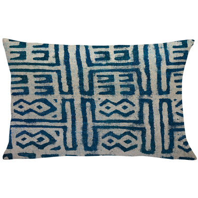 Geometric Linen Throw Pillow