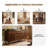 71" Credenza Sideboard With Drawers And Cabinets,strong Solid Wood Legs, Adjustable Shelves, Mid-century Modern Accent Cabinet For Entryway, Wood Tv Stand