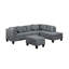 Canapé, chaise et repose-pieds rembourrés 104,5 po