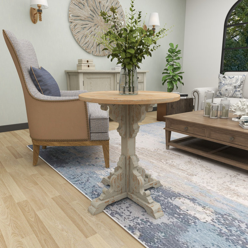 Chambery Solid Wood Top End Table