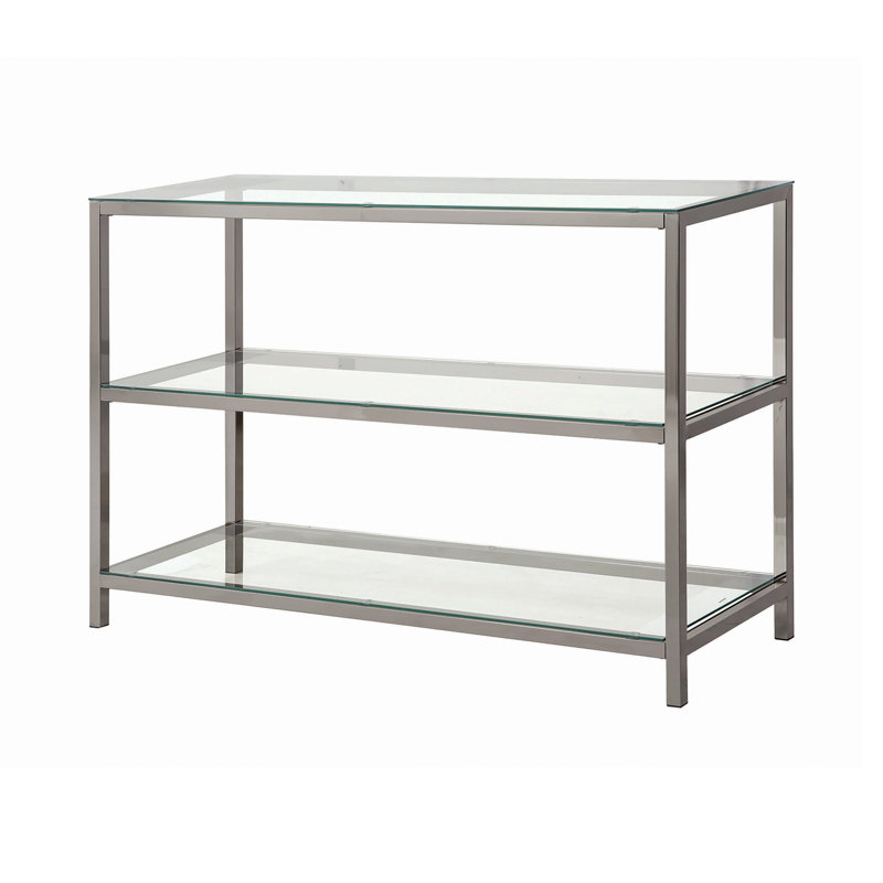 Console Nickel, H 32 po, Nickel noir