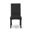 L'ensemble de table de salle à manger moderne 3 pièces comprend une table rectangulaire en bois avec feuille papillon et 2 chaises Parson en tissu de couleur noire, 32 x 54 pouces, noir-1144581400-1144581405-1144581402