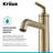 Ramus Vessel Sink Bathroom Faucet with Drain Assembly-50612621