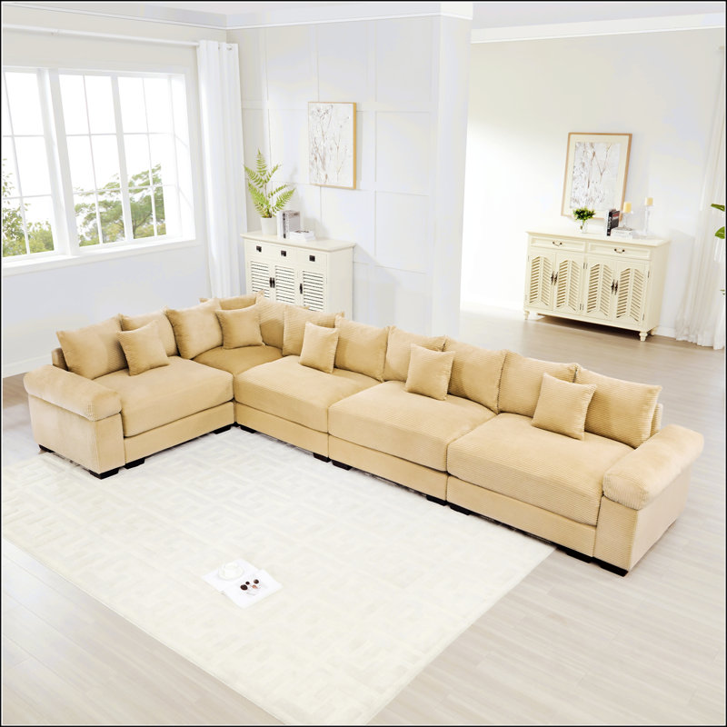Très grand canapé modulaire Cloud, Chameau