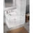 Disar 45'' Single Bathroom Vanity With Right Linen Tall Cabinet Dovetail Solid Wood Drawer Carrara Quartz Top-111107830