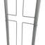 Podium assemblé Fixturedisplays® pour plancher, croix, acier et panneau de fibres à densité moyenne - Argent 119759 - Podium assemblé
