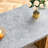 Cement-grey Table With Structure, Ideal For Home Decor Large Rectangular Ornament And Legs