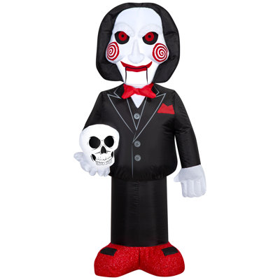Airblown Halloween Light-Billy Holding Skull