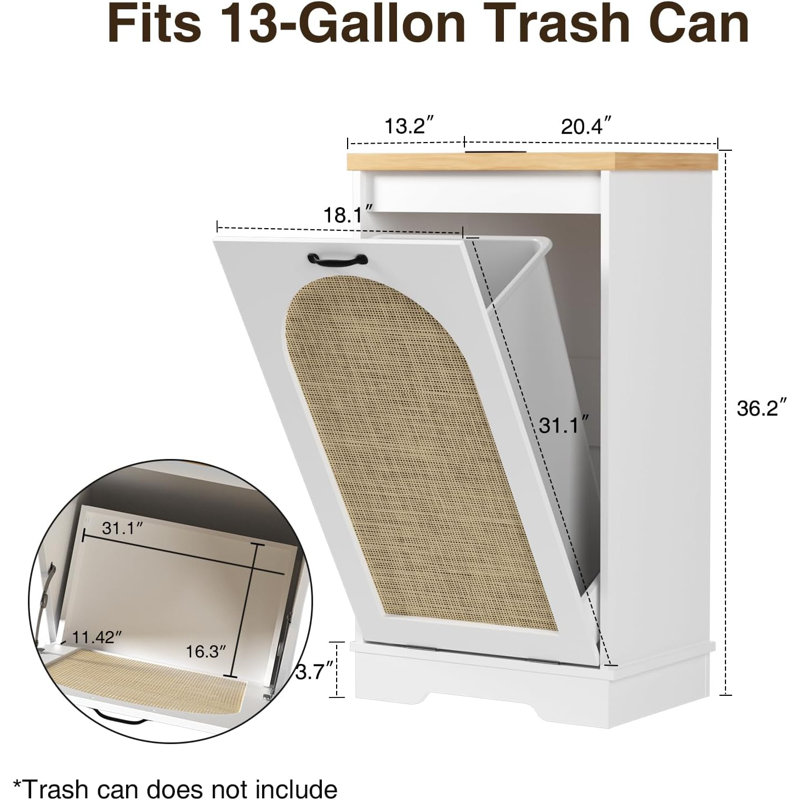 Tilting Garbage Bin