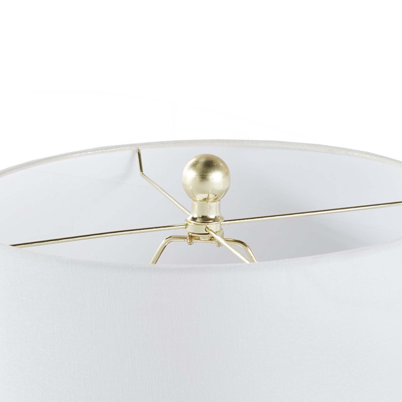 Lampe de table en céramique nervurée
