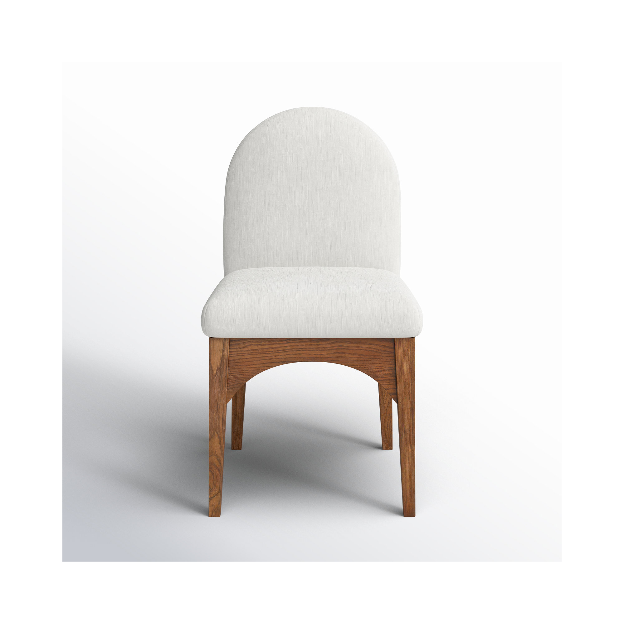 Charith Dining Chair, Walnut, Cream Chenille