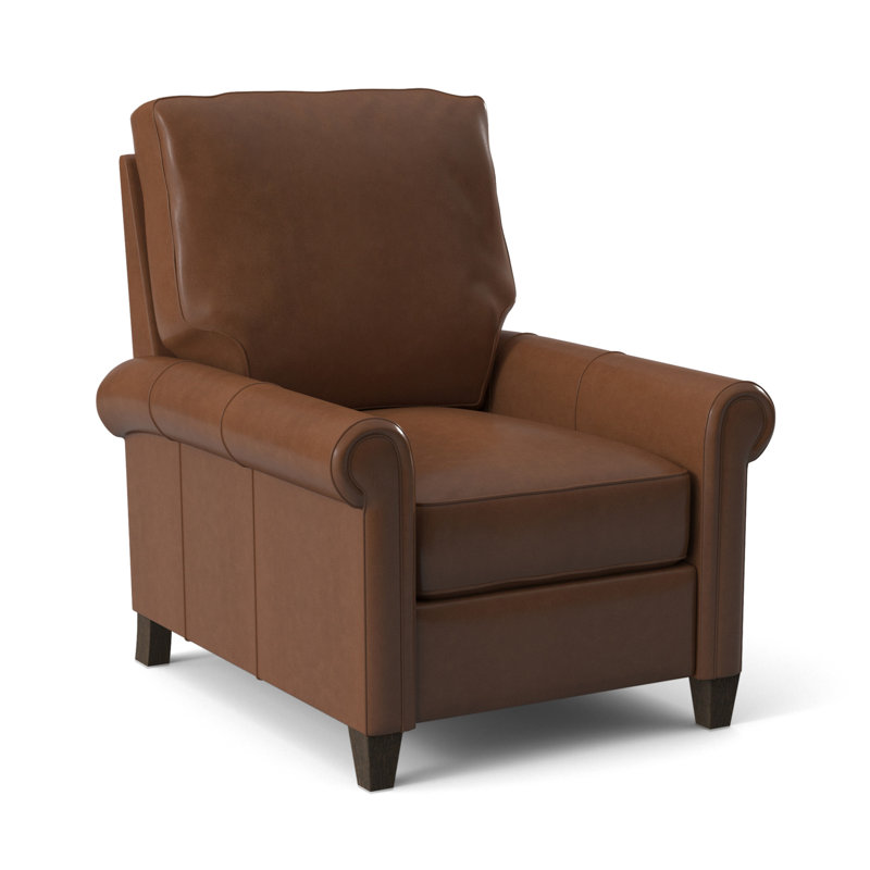 Haskins Recliner, Anilina Hunter Genuine Leather, Cobblestone, Manual
