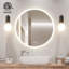 Miroir de salle de bain rond Naliyah-272078566