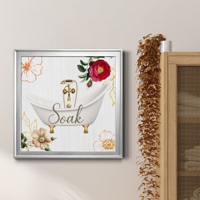 Soak - Peinture sur toile encadrée